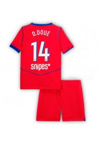 Fotbalové Dres Paris Saint-Germain Desire Doue #14 Dětské Třetí Oblečení 2025-26 Krátký Rukáv (+ trenýrky)